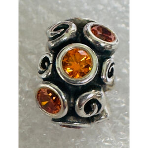 Authentic Pandora Orange Primrose Path Sterling Silver 790330OCZ Charm